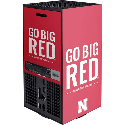 University of Nebraska Go Big Red XBox Series X Digital Edition Console Skin